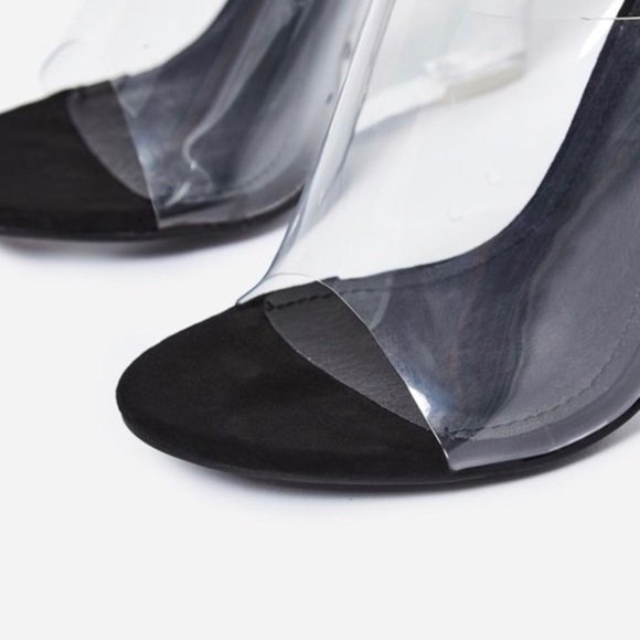 ‼️BLACK LAST 1‼️Lucite Perspex Clear Wedges Yeezy - Picture 5 of 8